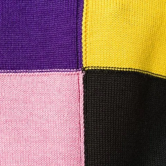 MSGM Color Block Patchwork Wool-Blend Sweater (Multicolored) - Picture 6 of 16